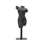 Statuette décorative buste femme en résine noire afrodite Statuette décorative buste femme en résine noire afrodite