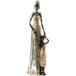Statuette - figurine femme africaine et enfant - 22 cm