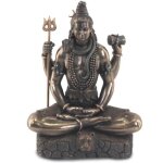 Statuette - shiva - bronze - 21 cm - polyresine - objets d�coratifs