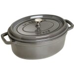 Staub 405093170 - cocotte ovale - Ø 29 cm - gris graphite Staub 405093170 - cocotte ovale - Ø 29 cm - gris graphite