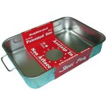 Steel pan plat  four haut - inox - 40 x 28 cm