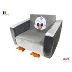 Stefano fashion - pingouin - fauteuil dépliable en lit - 1 - 3 ans Stefano fashion - pingouin - fauteuil dépliable en lit - 1 - 3 ans
