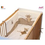 Stefano fashion - swissy - tour de lit 190x40 cm - pour lit 60x120 cm et 70x140 cm Stefano fashion - swissy - tour de lit 190x40 cm - pour lit 60x120 cm et 70x140 cm
