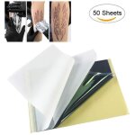 Stencil - papier - feuille de transfert thermique 50 feuilles papier transfert tatouage papier carbone ...