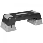 Gorilla sports stepper d'arobic - hauteur rglable en 3 niveaux, antidrapant, jusqu' 200, gris / ...