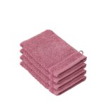 Stephanie - lot de 4 gants - 100% coton peign - coloris rose carmine - 540 g - m