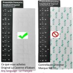 Sticker autocollant azerty noir pour touches de clavier azerty