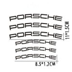 Stickers autocollant etrier de frein pour porsche noir stickers de noel