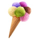 Sticker autocollant frigo frigidaire boules de glaces - frigidaire - dimensions 60x90cm