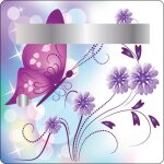 Sticker d�co boite aux lettres - papillon 30x30cm - ext�rieur