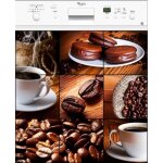 Sticker - caf� - 156 - 60x60cm - vinyle - d�coration murale - cuisine