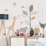 Stickers chambre enfantstickers chambre b�b�sticker mural ours lune nuage �toiles dessin anim�