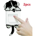 Stickers - chien - r�sistant � leau - 12x11cm - 2pcs
