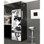 Sticker �lectrom�nager bande dessin�e - marque - 595x180 cm - noir - multicolore - vinyl