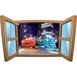 Sticker enfant - cars - 100x60cm - dcoration murale - chambre - garon