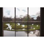 Stickers fenetrelot de 12 autocollants dalerte anti - collision pour fen�tre et porte en verre protection ...