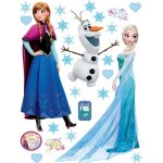Stickers gants - disney - la reine des neiges - anna elsa & olaf - 65x85 cm - vinyle - repositionnables ...