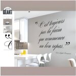 Sticker g�ant - citation pour cuisine