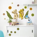 Stickers géant simba & nala le roi lion disney Stickers géant simba & nala le roi lion disney