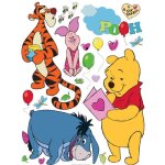 Stickers - disney - winnie & ses amis - 425 x 65 cm - jaune et bleu - dcoration murale