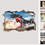 Sticker homme araign�e spiderman mur d�sert
