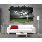 Stickers muraux 3d - foot - r�f 23280 - 90x60 cm - d�coration enfant - haute qualit�