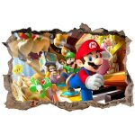 Stickers muraux 3d - mario - 90x60cm - décoratif - mixte - haute qualité Stickers muraux 3d - mario - 90x60cm - décoratif - mixte - haute qualité