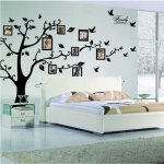 Stickers muraux arbre + cadre photo - autocollants - 200 x 250 cm Stickers muraux arbre + cadre photo - autocollants - 200 x 250 cm