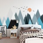 Stickers muraux enfants - d�coration chambre b�b� - autocollant sticker mural g�ant parka - 120x180cm ...