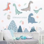 Stickers muraux enfant garçon autocollant mural dinosaures drôles déco murale pour les chambres de bébé ... Stickers muraux enfant garçon autocollant mural dinosaures drôles déco murale pour les chambres de bébé ...