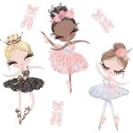 Stickers muraux - non sp�cifi� - fille de ballet - pvc - rose - d�coration enfant