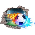 Stickers muraux football 3d autocollant mural amovible stickers foot chambre garcon poster dcoration ...