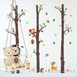 Stickers muraux - grand arbre - animaux forêt - décoration chambre enfant - autocollants réutilisables ... Stickers muraux - grand arbre - animaux forêt - décoration chambre enfant - autocollants réutilisables ...