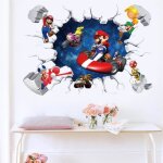 Stickers mural super mario bros ( mario kart )