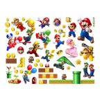 Stickers muraux - mario - compilation - blanc