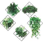Stickers muraux plantes vertes - suteo - 3d design - 30x29 cm - imperm�able - pvc - 6 pi�ces - vert - ...
