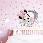 Stickers de noel mignon minnie stickers muraux filles chambre enfants chambre dcoration autocollants ...