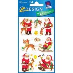 Sticker - avery zweckform - pre nol - 3 feuilles - 8 stickers par feuille - rouge