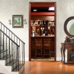 Sticker porte effet 3d bar cr�atif stickers porte poster 3d papier peint porte trompe loeil pour salon ...