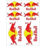 Autocollants - red bull - logos moto - 2 x 20x12 cm et 4 x 13x75 cm - impression haute qualit - adhsif ...