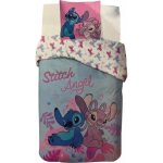 Stitch et angel - lilo et stitch - - disney - parure de lit - housse de couette 140x200 cm + taie - 65x65 ...