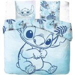 Stitch - lilo et stitch - disney - parure de lit 2 personnes - housse de couette 240x220 cm + 2 taies ...
