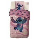 Stitch offre son coeur - lilo et stitch - - disney - parure de lit - housse de couette 140x200 cm + taie ...