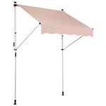Store auvent  pince westerly - clp - beige - 350x120 cm - toile hydrofuge et anti - uv