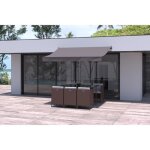 Adro - store banne manuel 3 x 2 m taupe polyester Adro - store banne manuel 3 x 2 m taupe polyester