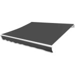 Store banne - toile dauvent anthracite - 450x300 cm - résistante aux uv Store banne - toile dauvent anthracite - 450x300 cm - résistante aux uv