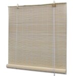 Store enrouleur bambou naturel 140 x 160 cm fenetre rideau pare vue volet roulant 4102143