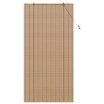 Store enrouleur en bambou - vidaxl - 120x220 cm - marron clair - bambou naturel - filtrant la lumi�re ...