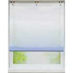 Store enrouleur bateau - hongya - dégradé bleu - 80 x 130 cm - voile - intérieur sans perçage Store enrouleur bateau - hongya - dégradé bleu - 80 x 130 cm - voile - intérieur sans perçage