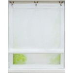 Store enrouleur bateau intrieur hongya - blanc - l - h 45 x 130 cm - voile transparent en polyester ...